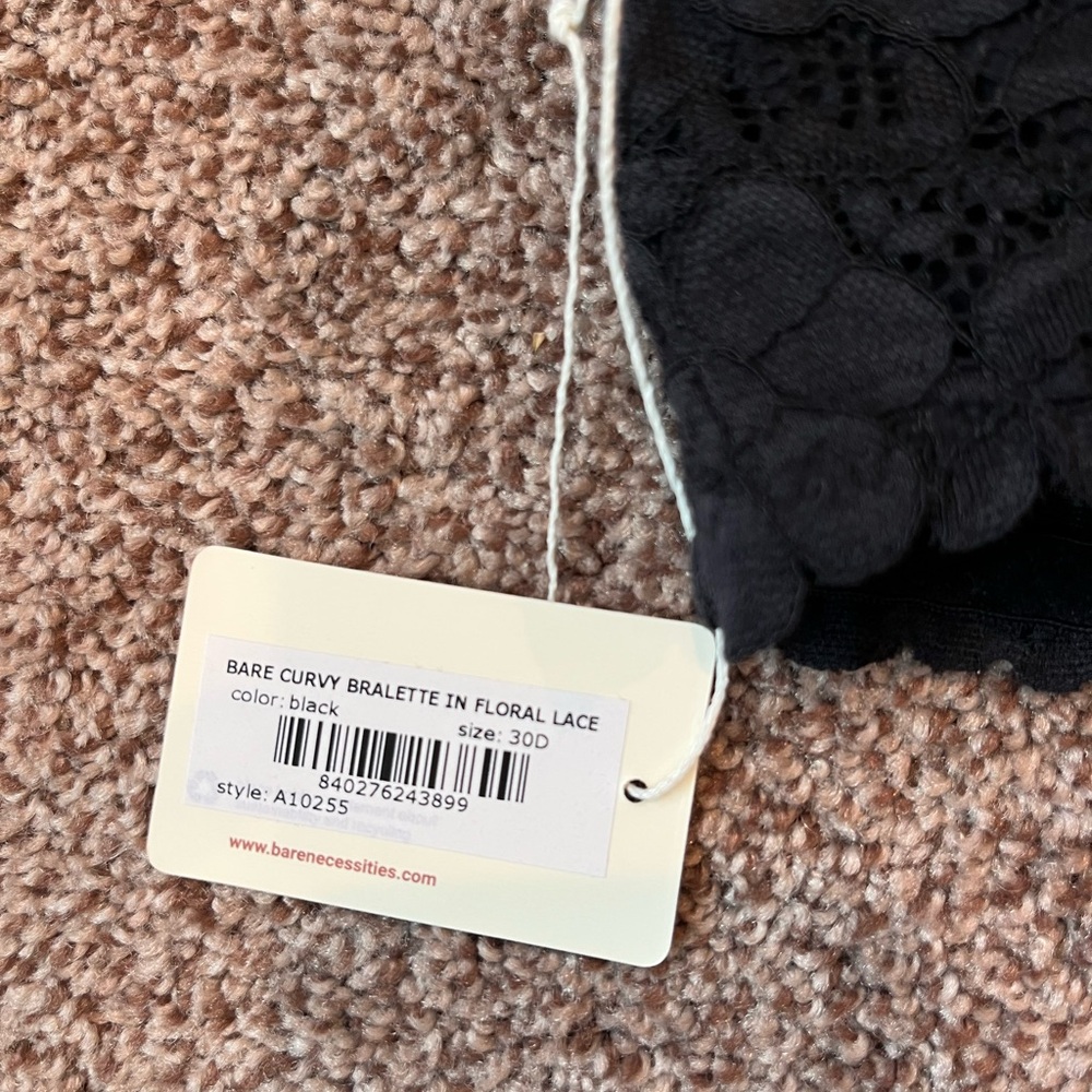 Bare Necessities Black Lace Bra - Picture 9 of 13